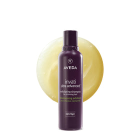 Aveda Invati Ultra Exfoliating Shampoo Light front bottle, clear product identity and benefit