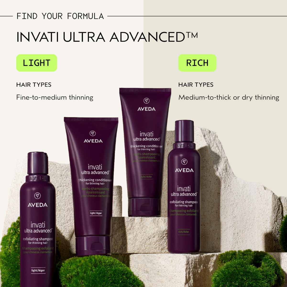 Aveda Invati Ultra Rich styled on bathroom shelf, suggests everyday routine integration