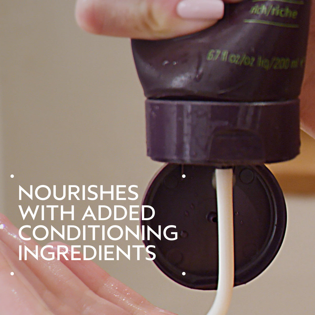 Aveda Invati Ultra Rich pump dispenser ready for use, offers easy controlled application