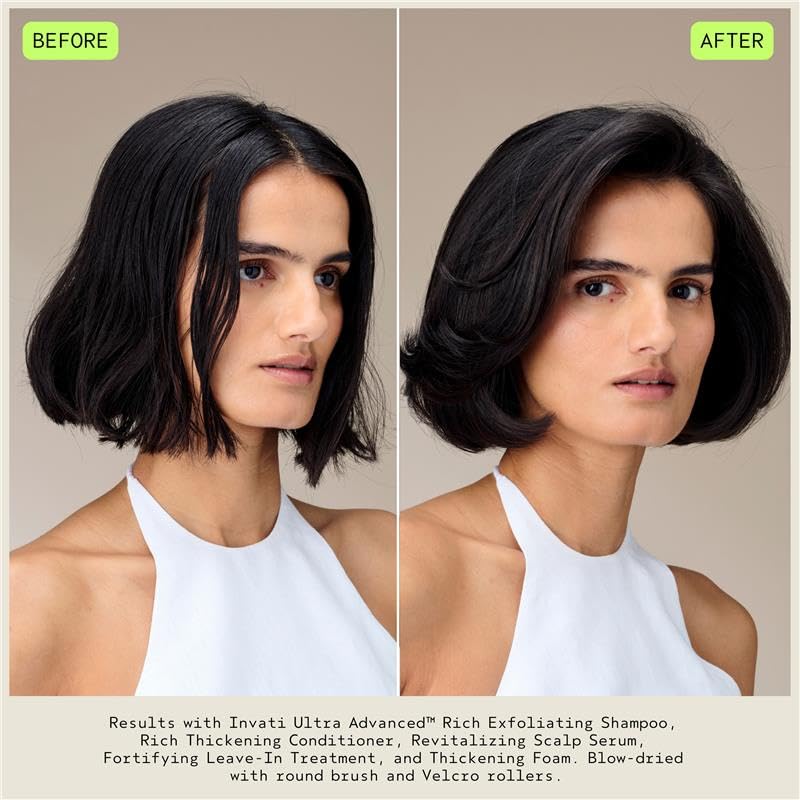Applying Aveda Invati Ultra Rich in the shower on wet hair, demonstrates detangling action