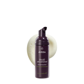 Aveda Invati Ultra thickening foam front packaging, lightweight volumizing benefit