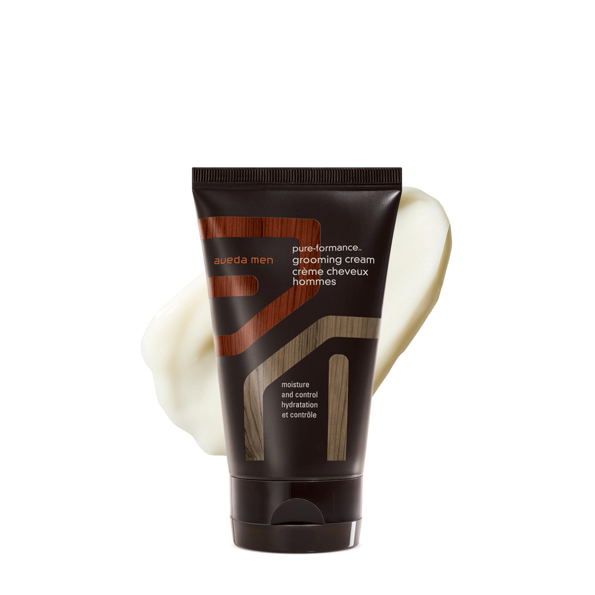 Aveda front packaging showing product and benefits clearly