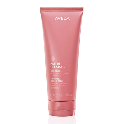 Aveda Nutriplenish Curl Gelée front bottle view showing label and volume benefit