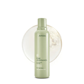 Aveda bottle front view showing pure abundance packaging and brand recognition