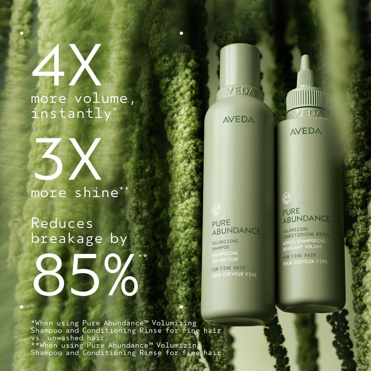 Aveda soft gel texture close-up showcasing easy-to-lather styling benefit