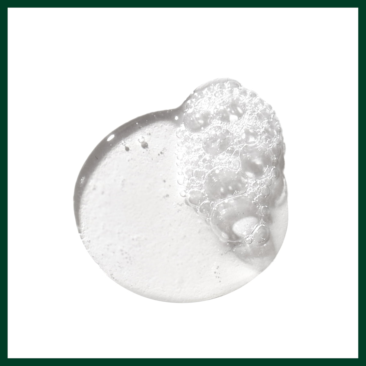 Aveda purifying gel cleanser lather closeup showing gentle foaming action