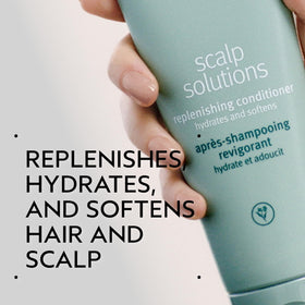 Aveda pump and cap detail illustrating easy dispensing and secure closure