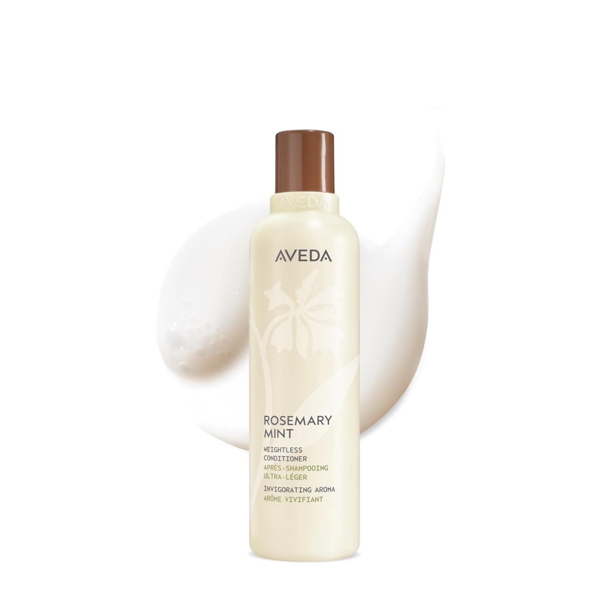 Aveda bottle front packaging showing rosemary mint scent and benefits