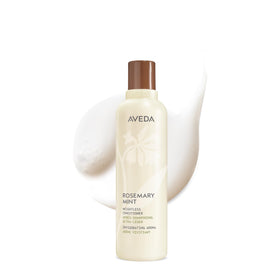 Aveda bottle front packaging showing rosemary mint scent and benefits