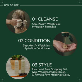 Aveda sap moss shampoo 6.7 fl oz for size comparison and travel-friendly