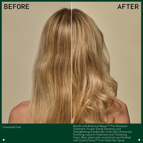 Aveda shampoo pouring into hand highlighting easy application