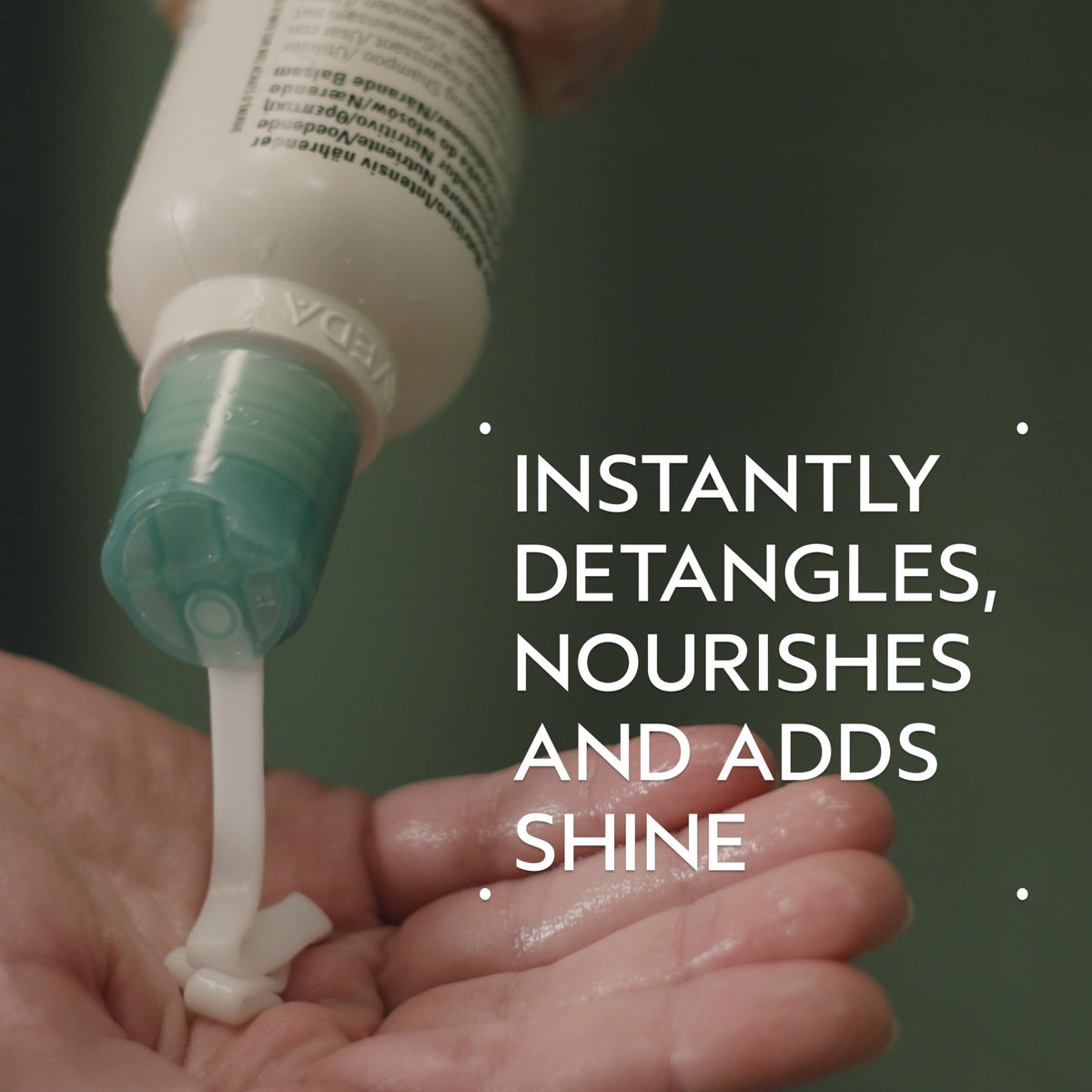 Aveda Shampure back label close-up highlighting ingredients and transparency benefit