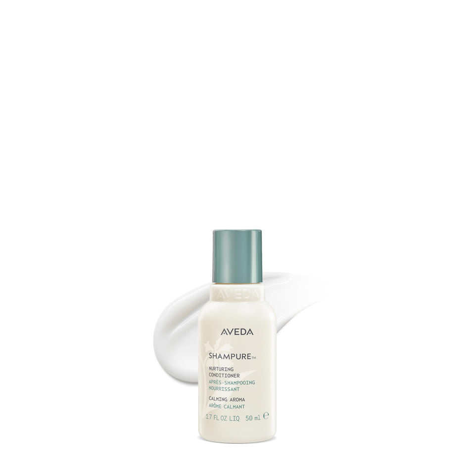 Aveda Shampure front packaging showing clean bottle and calming aroma benefit