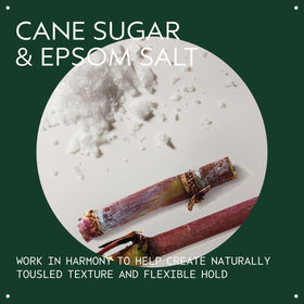 Close up of Aveda Texture Tonic ingredients list and texture, showcasing natural-derived formulation