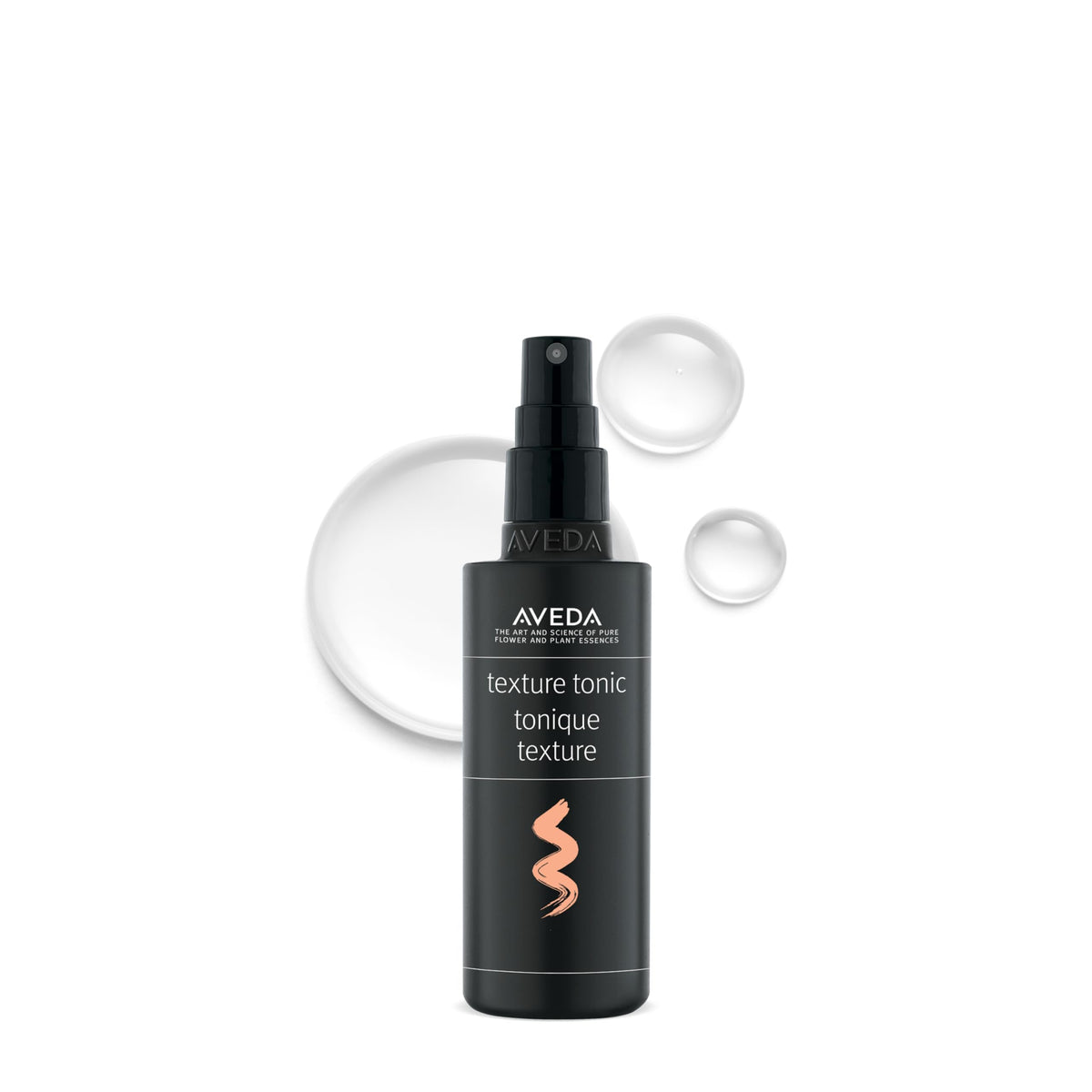 Aveda Texture Tonic front bottle showing label and volume, highlights natural ingredients