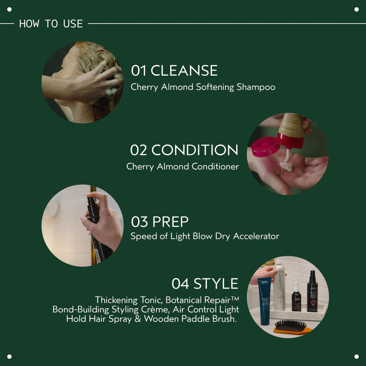 Ingredient label of Aveda Thickening Tonic featuring organic amla and botanical benefits