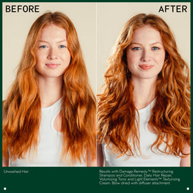 Aveda tonic texture on hand illustrating lightweight, non-greasy feel