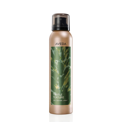 Aveda Tousle Texture front packaging showing bottle and label benefits