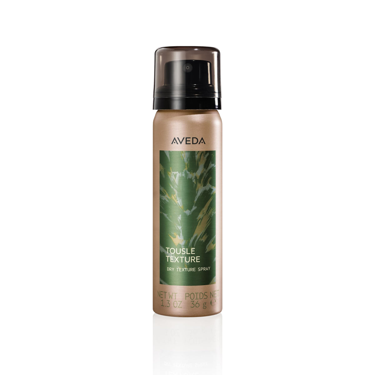 Aveda Tousle Texture front packaging showing product and label benefits