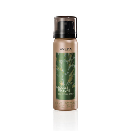 Aveda Tousle Texture front packaging showing product and label benefits