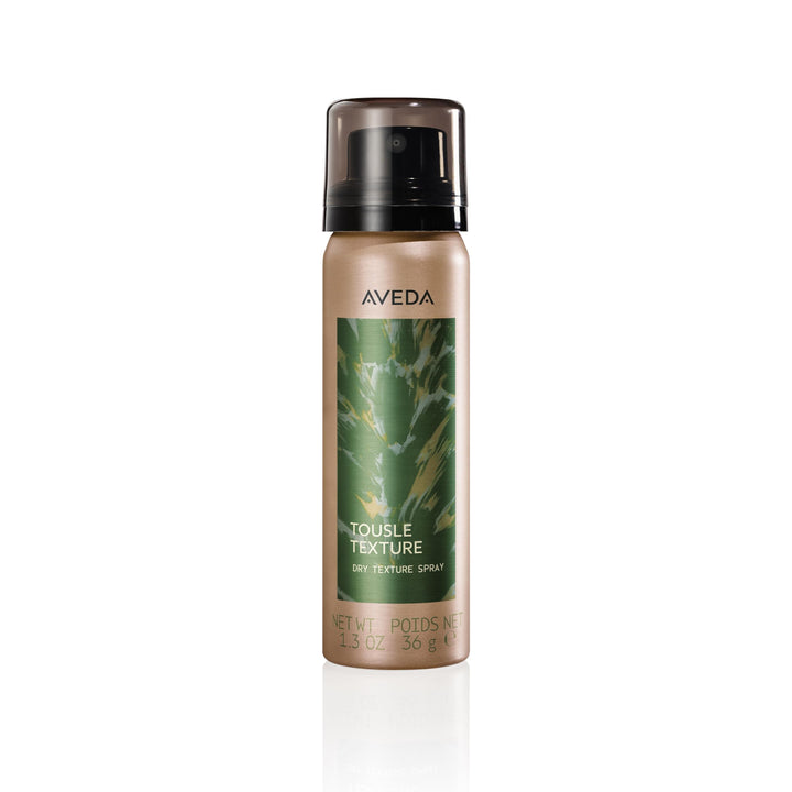 Aveda Tousle Texture front packaging showing product and label benefits