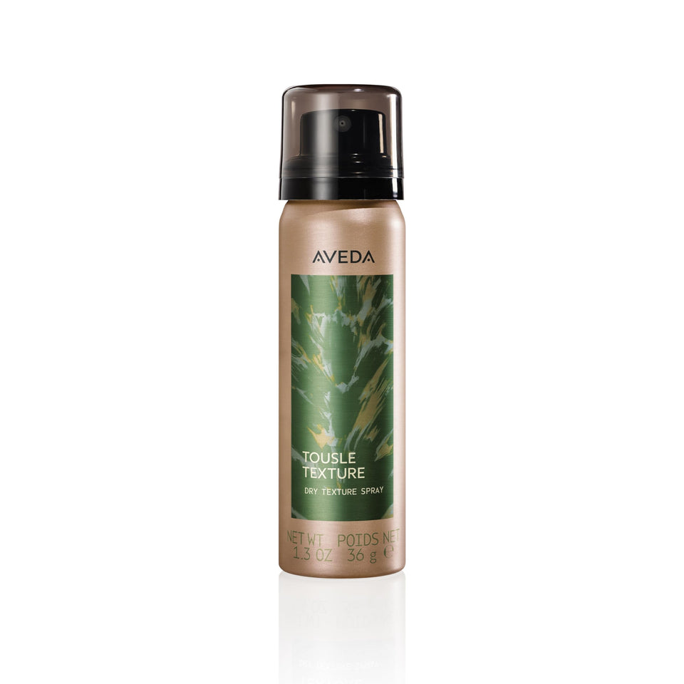 Aveda Tousle Texture front packaging showing product and label benefits
