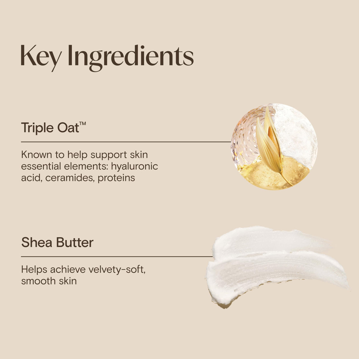 Aveeno applying lotion on arm to soothe dry skin benefit