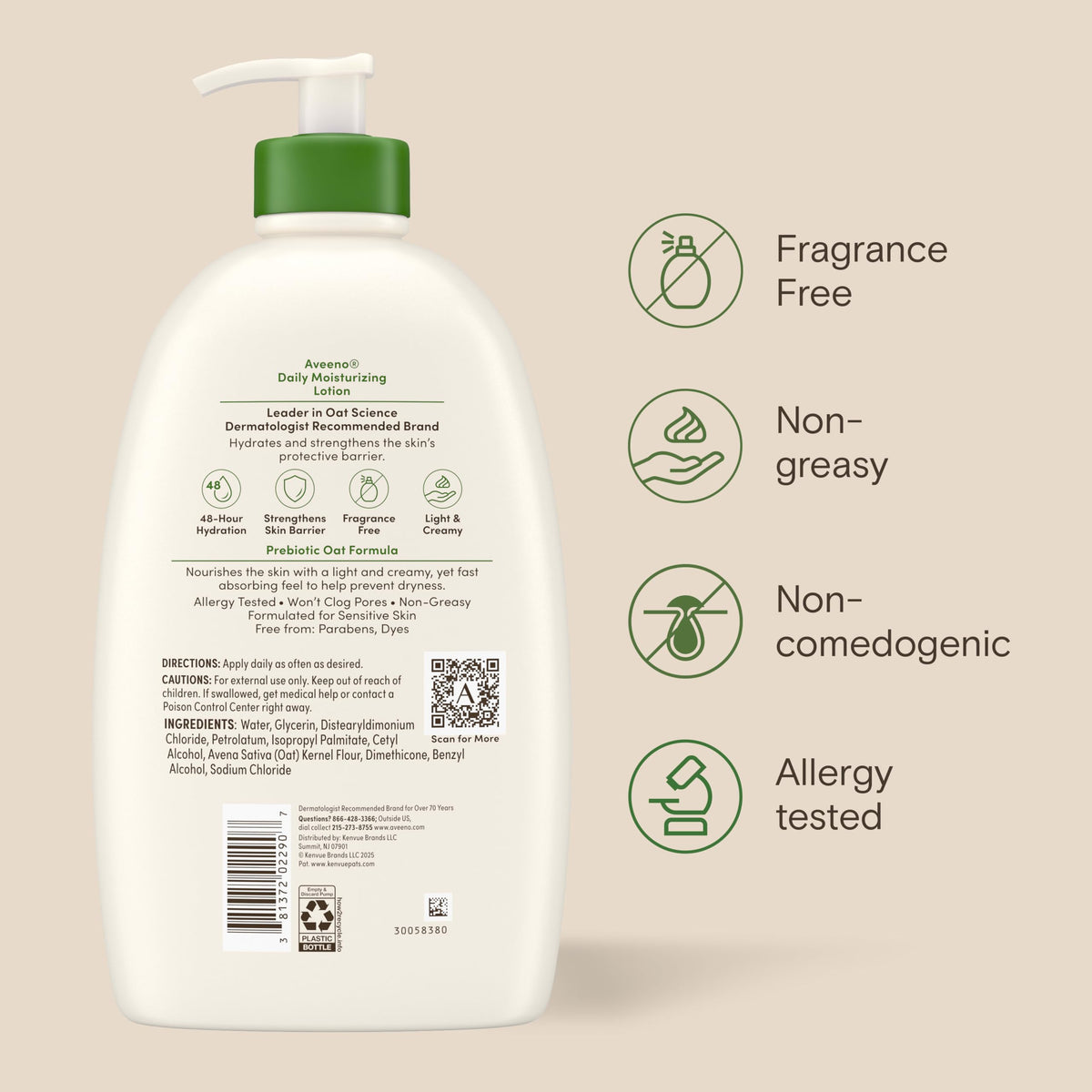 Aveeno bottle staged in bathroom lifestyle scene for daily routine inspiration