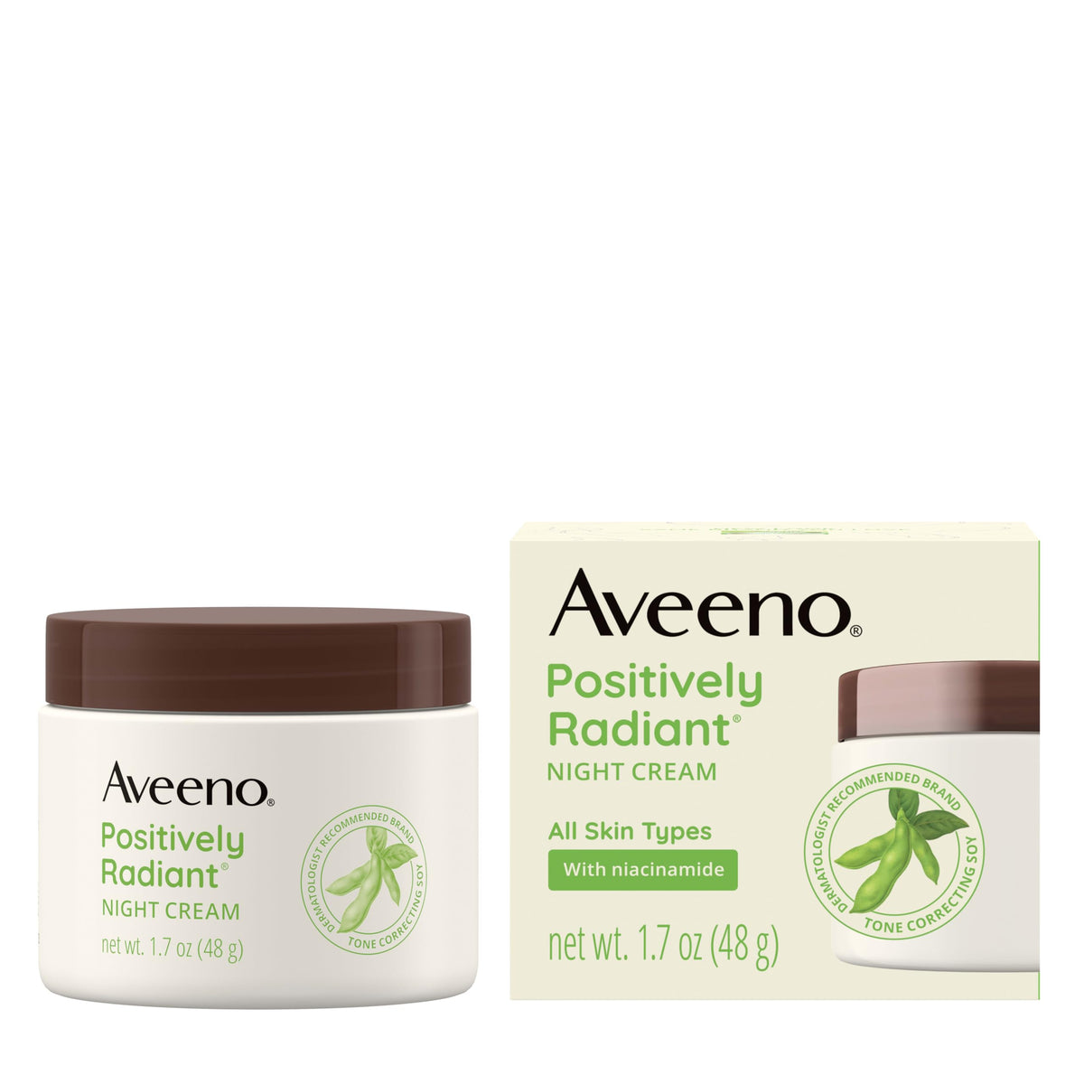 Aveeno conceptual before and after radiance improvement visualization