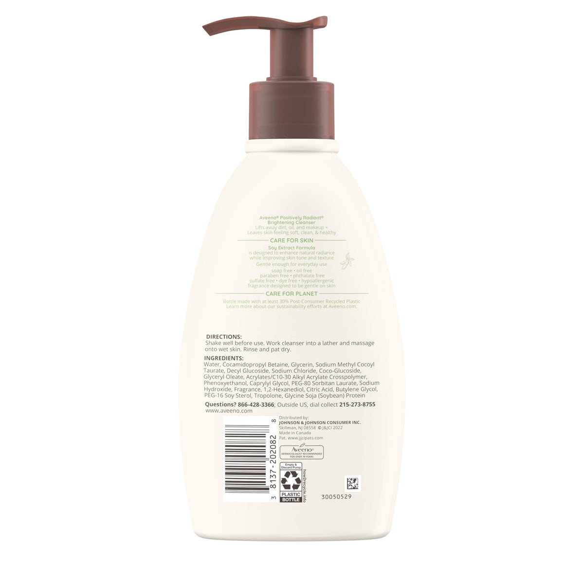 Aveeno before and after skin comparison illustrating improved radiance