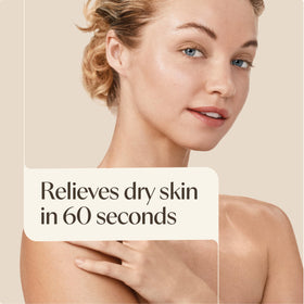 Aveeno bottle by bathroom sink for everyday routine benefit
