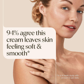 Aveeno applied to elbow comparing treated versus untreated dryness