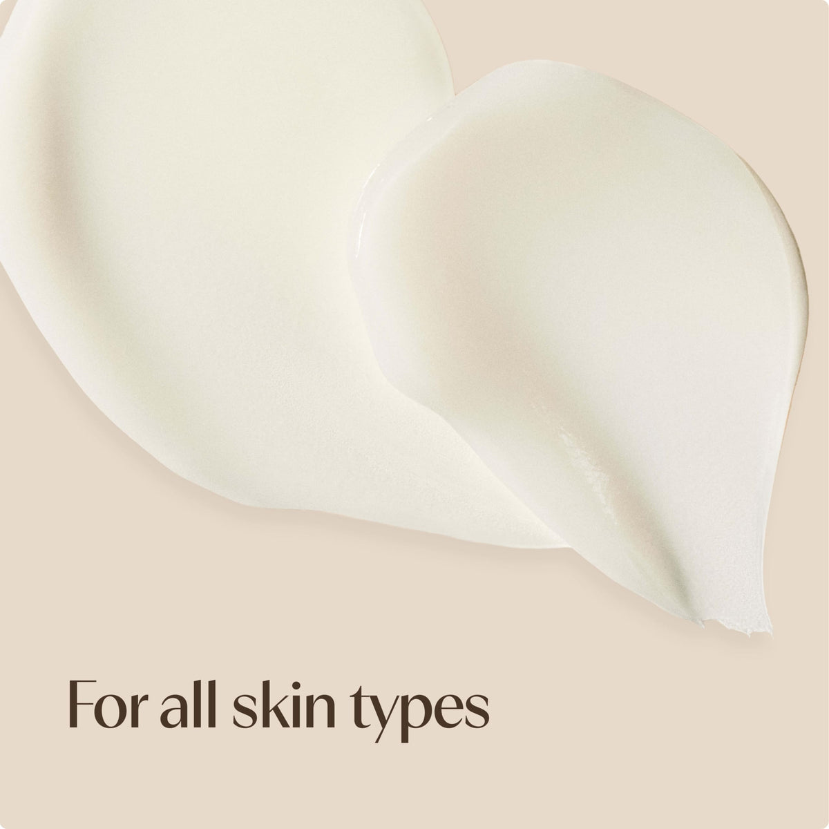 Aveeno applied to face during evening routine for overnight radiance