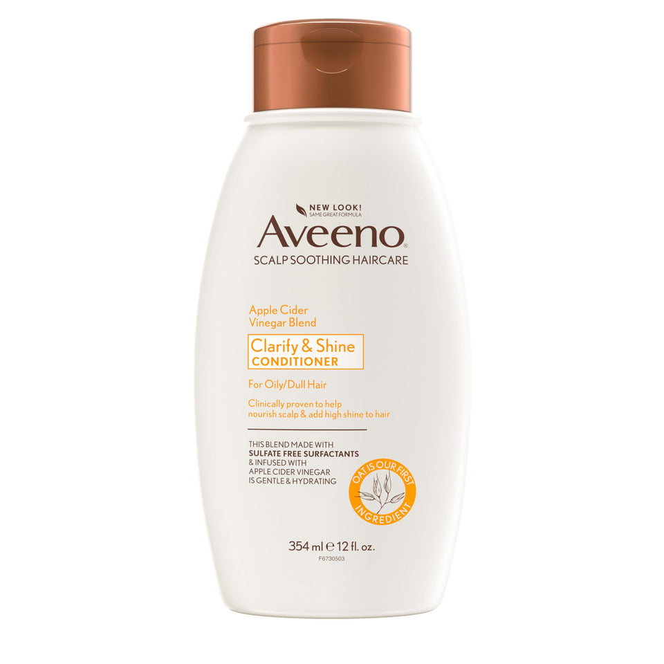 Aveeno front packaging 12 fl oz showing product and benefits