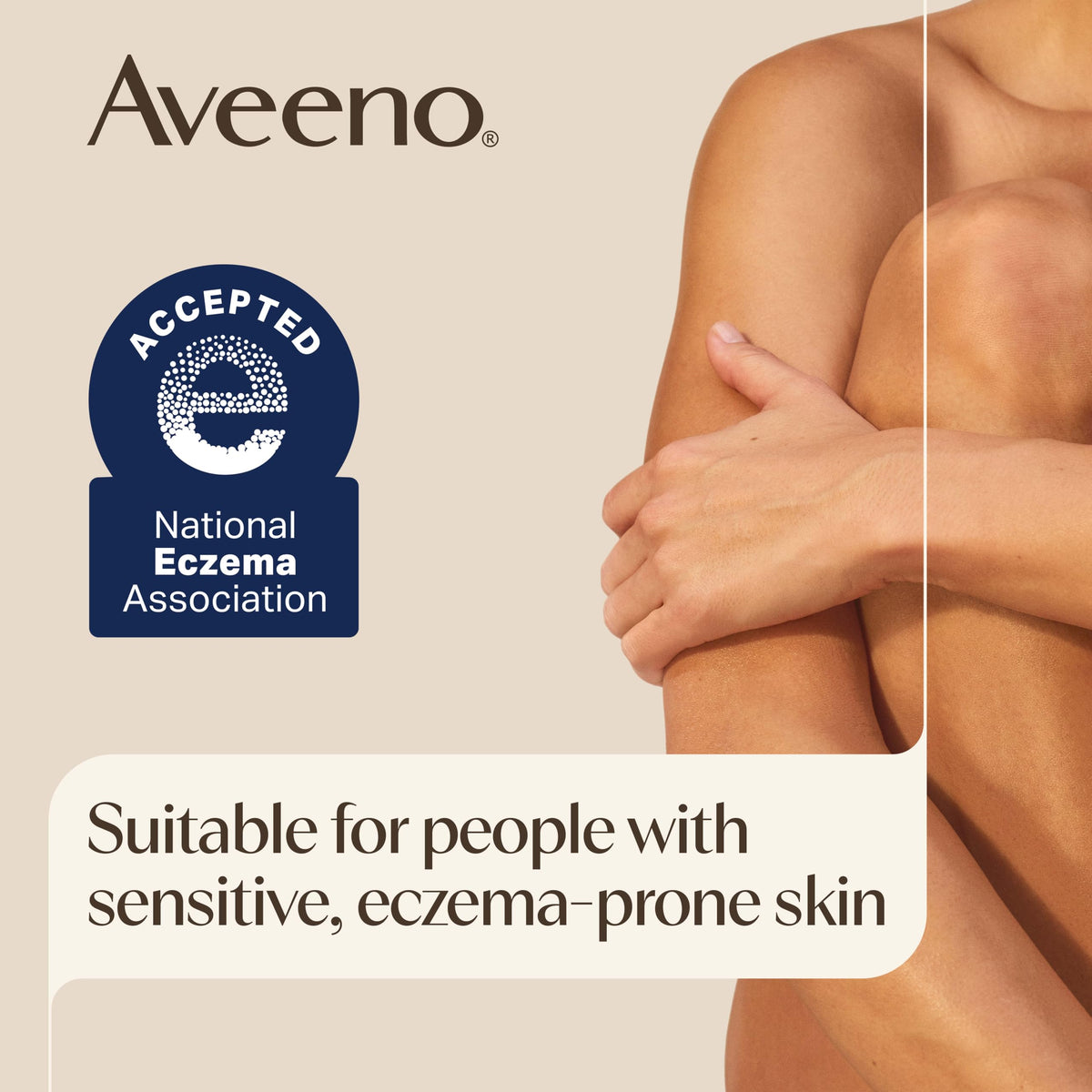 Triple Oat ingredients display highlighting Aveeno soothing and barrier support