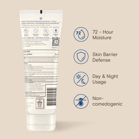 Close-up of Aveeno label with National Eczema Association seal of acceptance