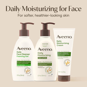 Aveeno ingredient label highlighting prebiotic oat for barrier support