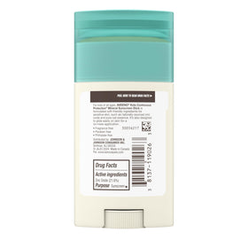Aveeno kids stick next to travel kit illustrating everyday on-the-go protection