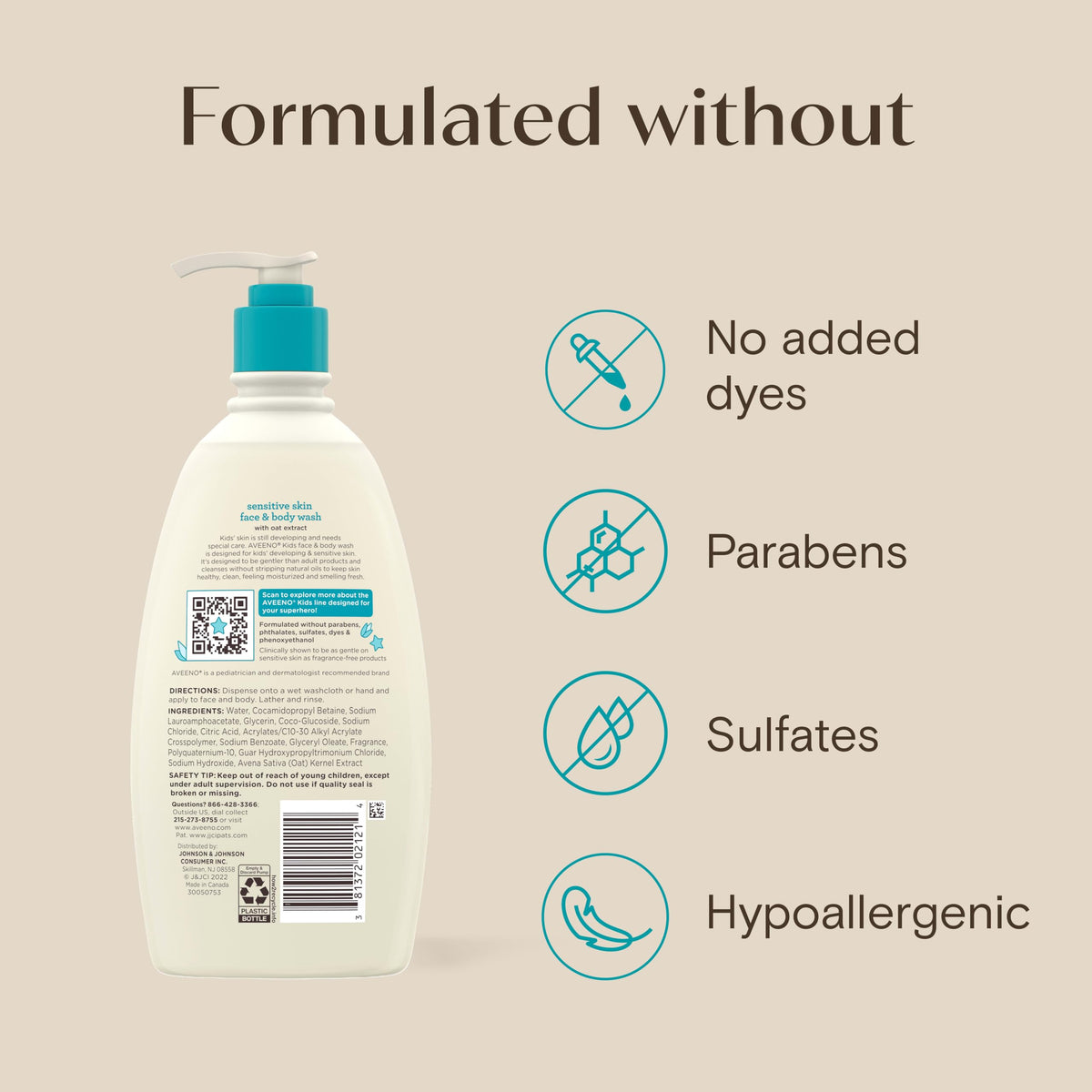 Aveeno Baby sealed pump stored in tote showing leak-resistant protection