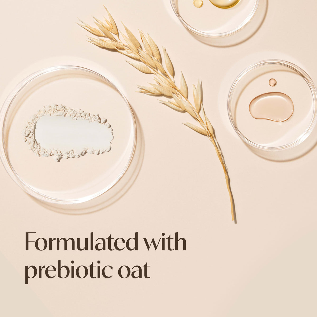 Aveeno product label detail showing ingredients and fragrance-free claim for sensitive skin