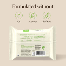 Aveeno wipes in travel bag lifestyle shot for on-the-go refreshment