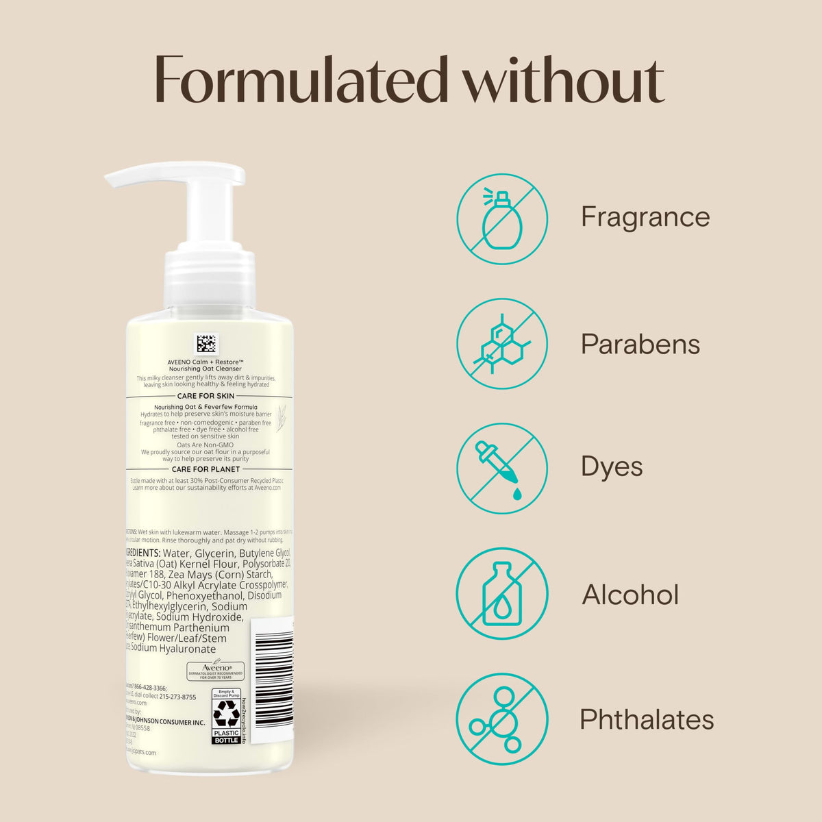 Aveeno in bathroom routine setting suggesting calming daily use