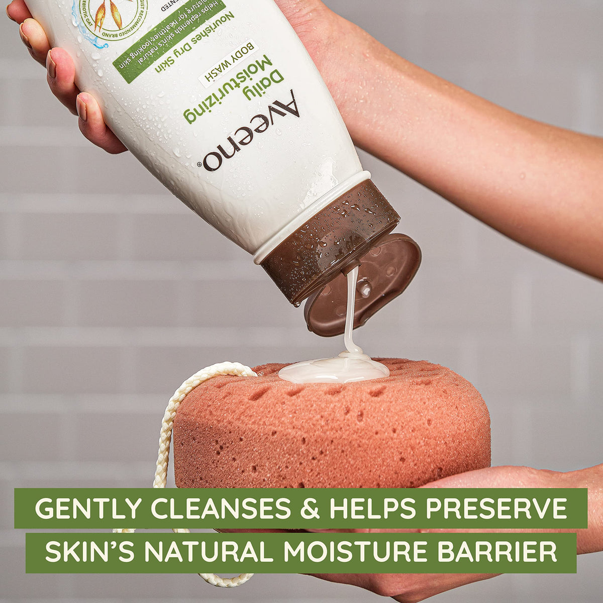 Aveeno Calm + Restore Oat Gel Moisturizer jar top showing lightweight gel