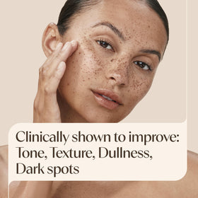 Aveeno cream texture swirl illustrating lightweight, non-greasy hydration benefit