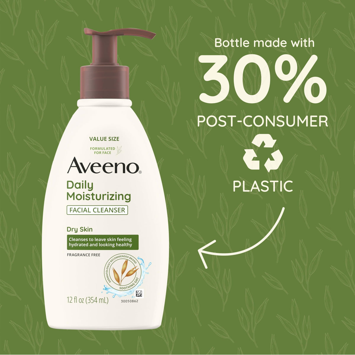 Aveeno bottle on bathroom counter showing daily routine compatibility