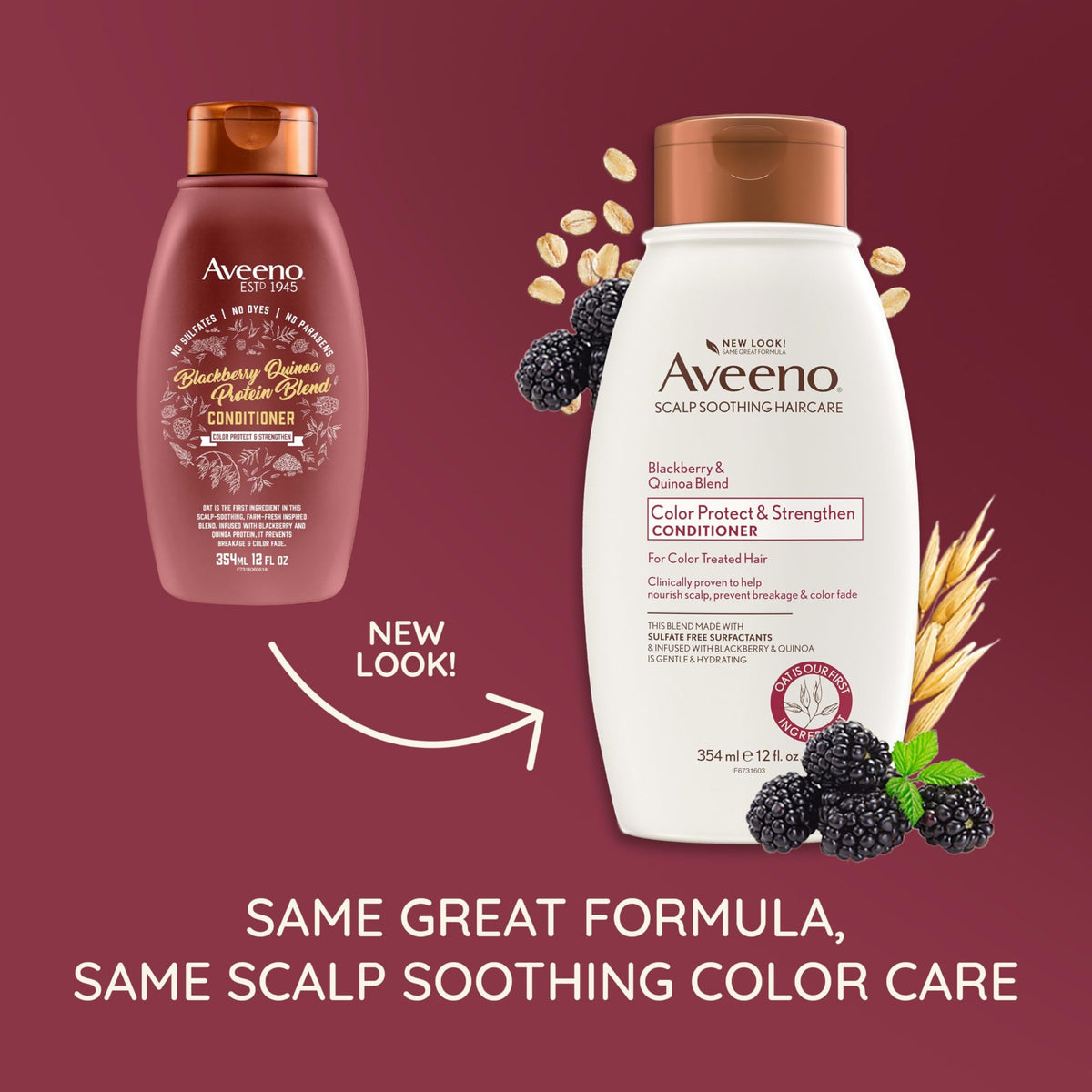 Aveeno pump dispense close-up demonstrating easy dispensing and controlled use