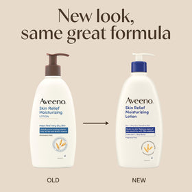 Aveeno pump top close-up for easy dispensing and convenient use