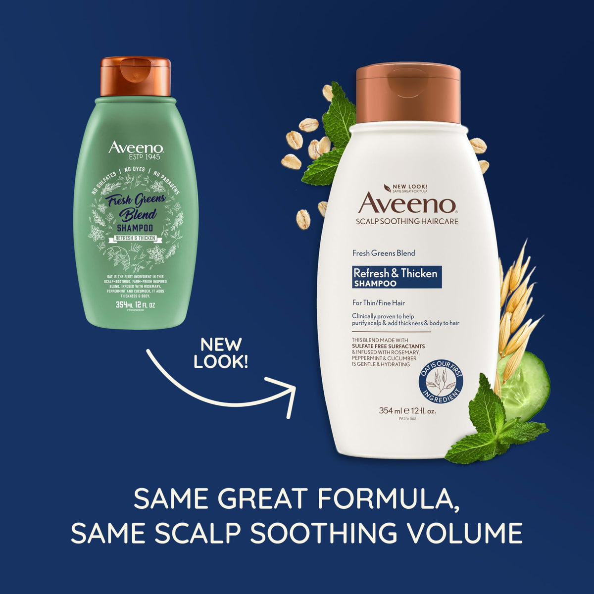 Aveeno pump top closeup demonstrating convenient dispensing for controlled use