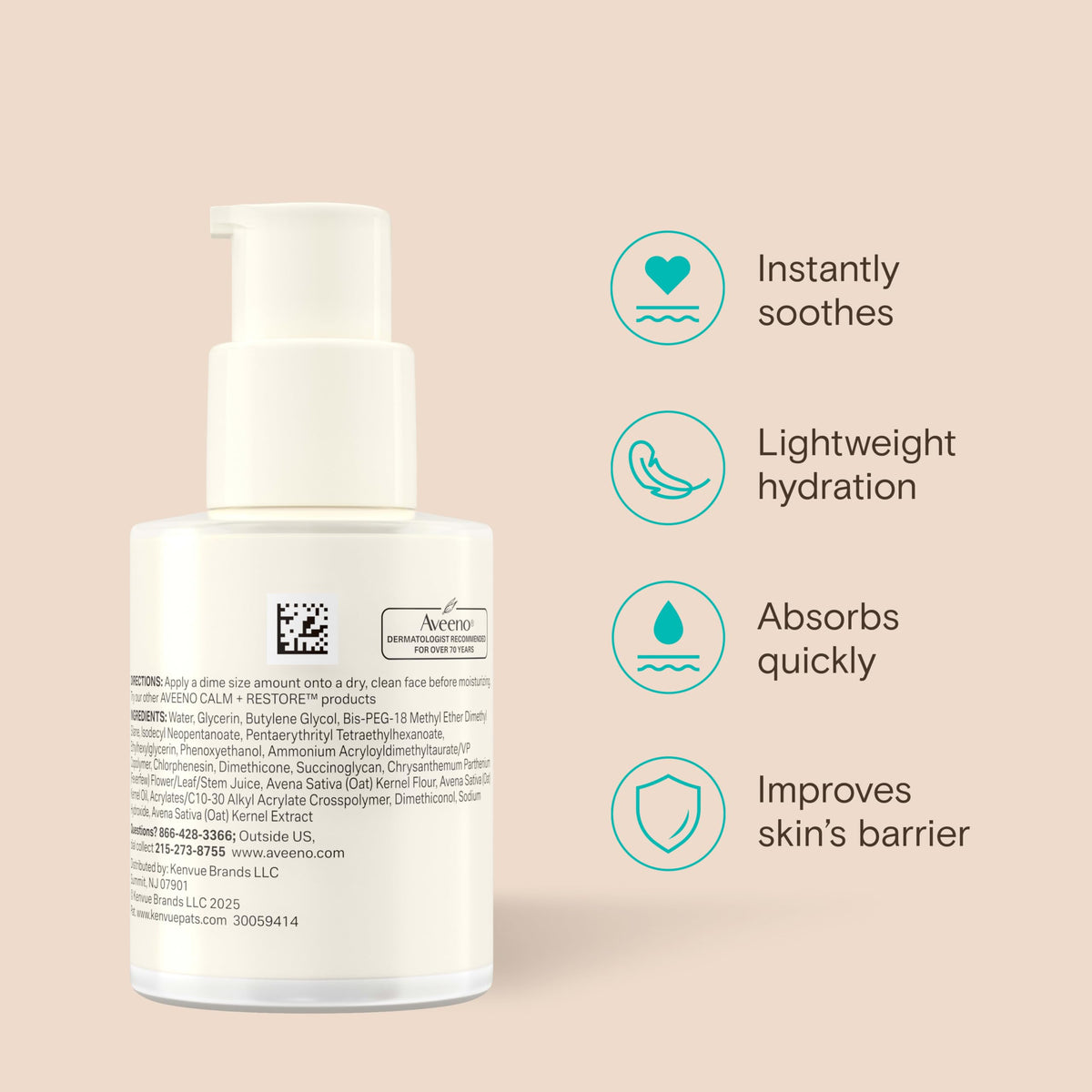 Aveeno 1 fl oz size comparison for travel-friendly convenience