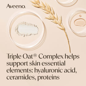 Shaving with Aveeno wash demonstrating smoother legs and comfortable glide benefit